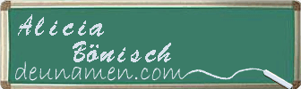 Alicia Bönisch Visitenkarte